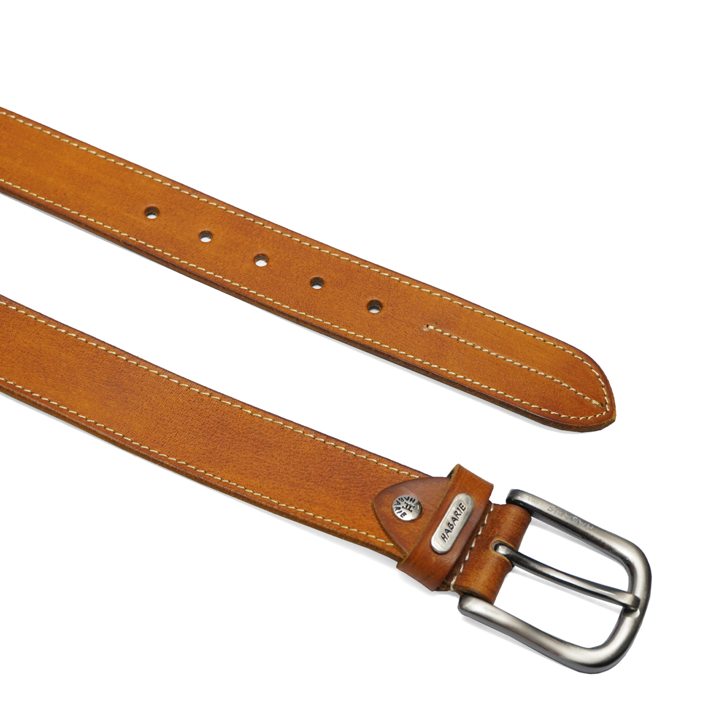 Handmade Belt with stitching 702-YELLOW