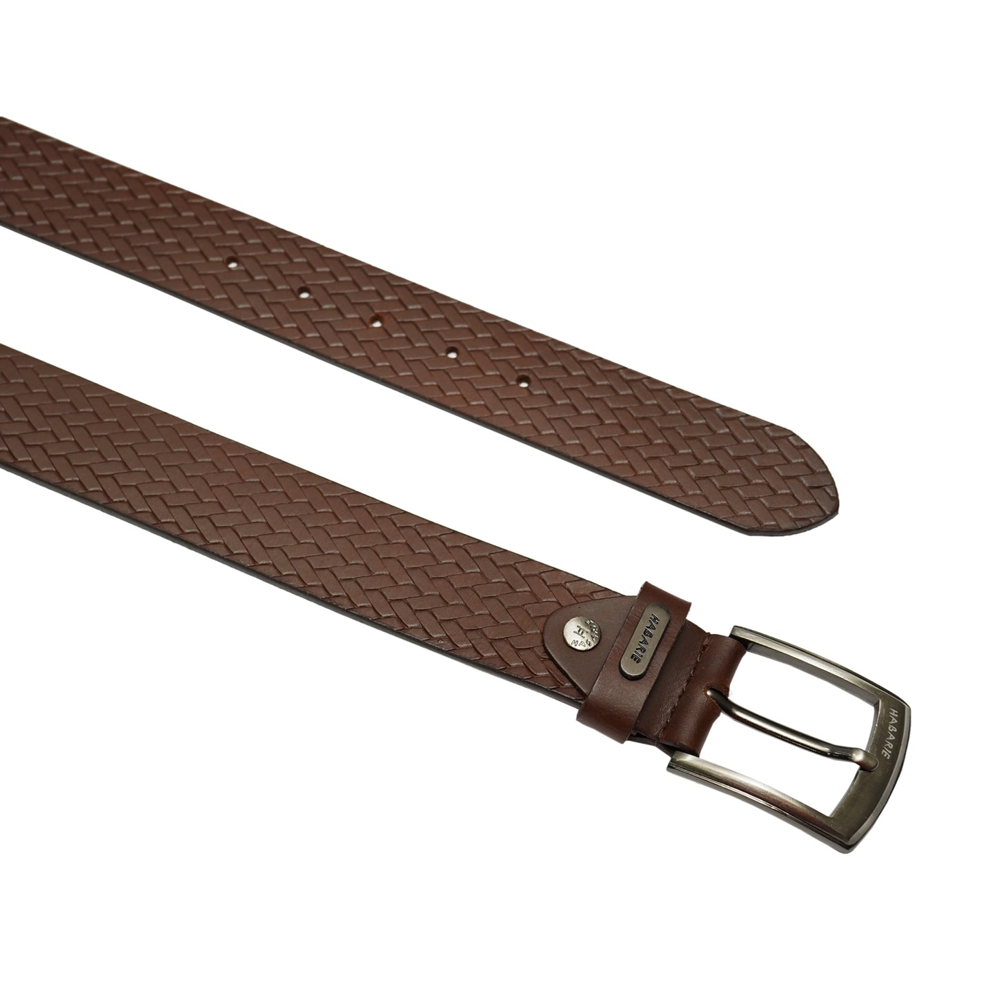 Premium Leather Embossed Classic Belt 705-Tan