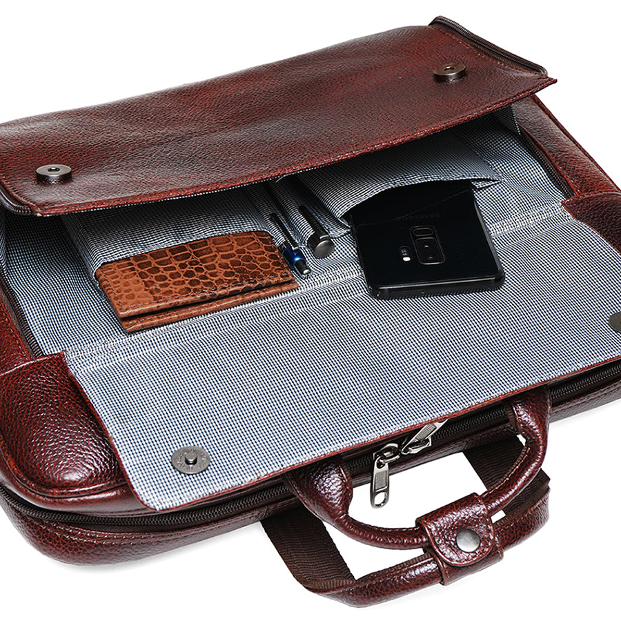 MERLIN LAPTOP BAG 206-BROWN