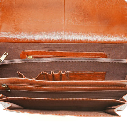 RUSSELL LAPTOP BRIEFCASE 203-TAN